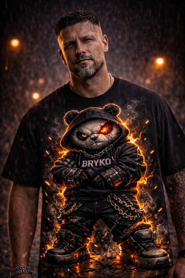 BRYKO – Panda Dominante Camiseta Heavyweight 220g | Drop 01 Edición Limitada