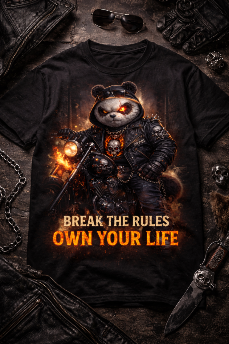 BRYKO RIDERS – Camiseta Oficial Motero Edition (Negra)
